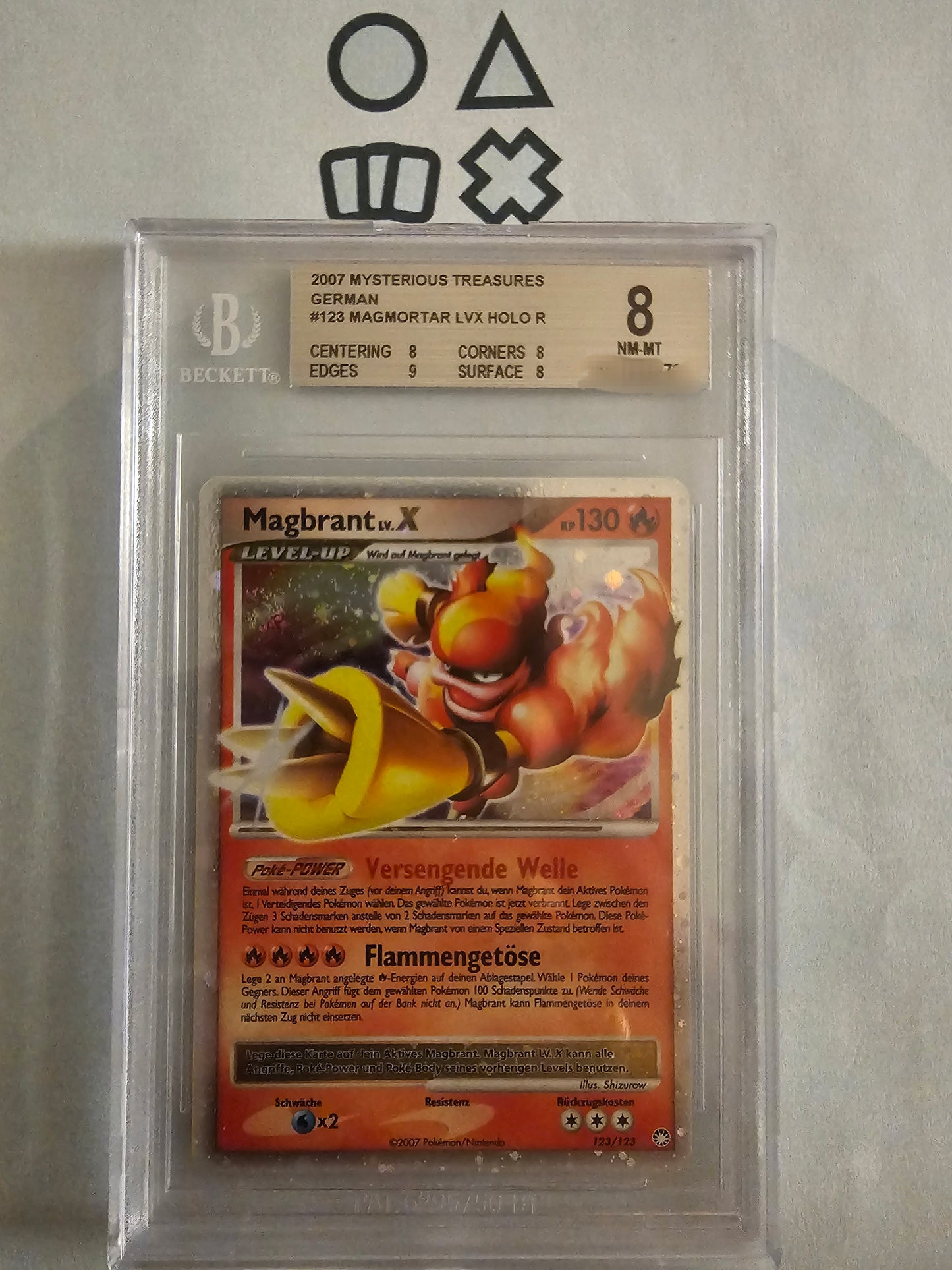 Magbrant LV.X - BGS 8 (MT123 Diamond & Pearl Mysterious Treasures)