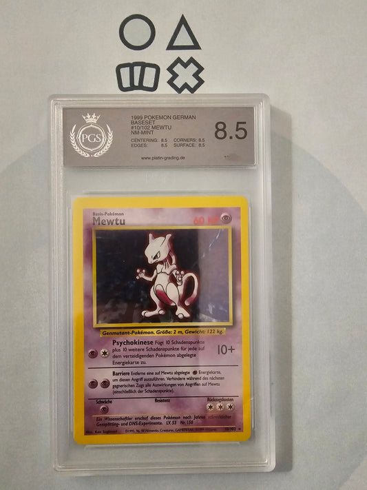 Mewtu - PGS 8.5 (BS10 Base Set)