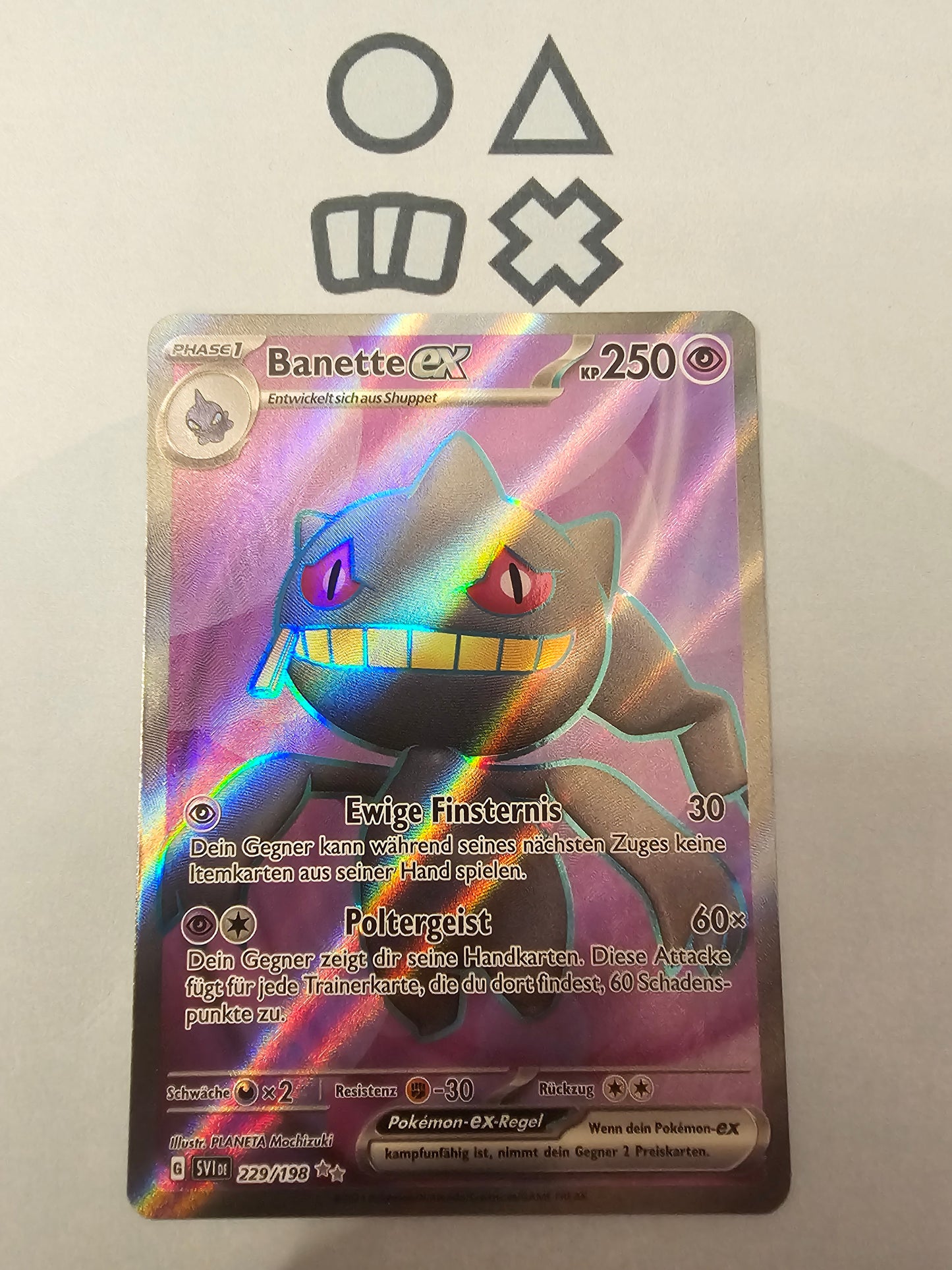Banette EX - NM (SVI229 S&V Base Set)