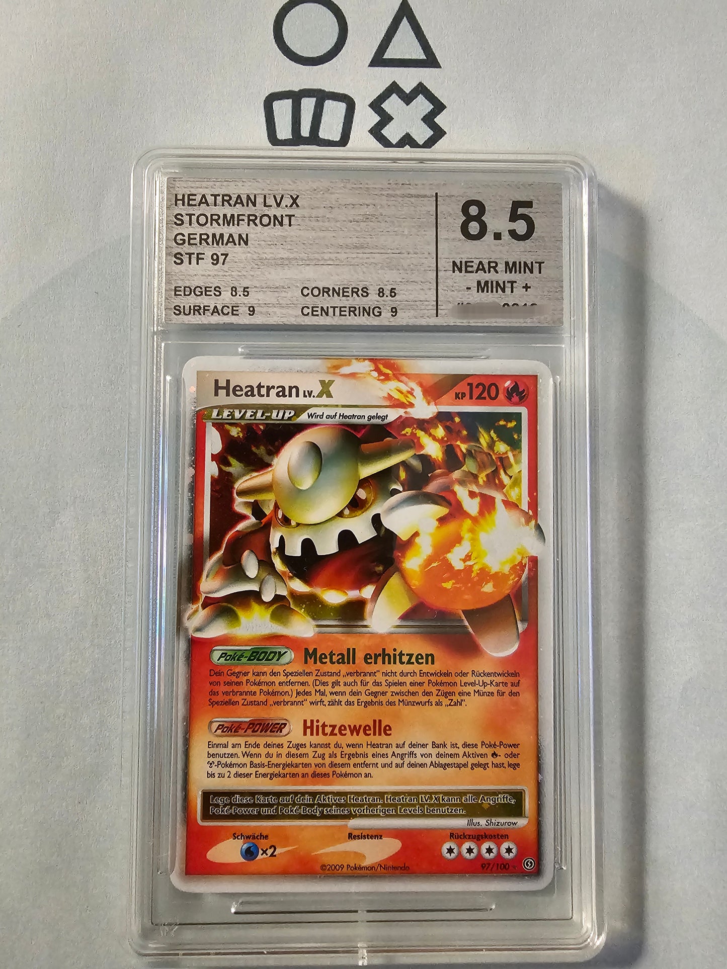 Heatran LV.X - CMG 8.5 (STF97 Diamond & Pearl Stormfront)