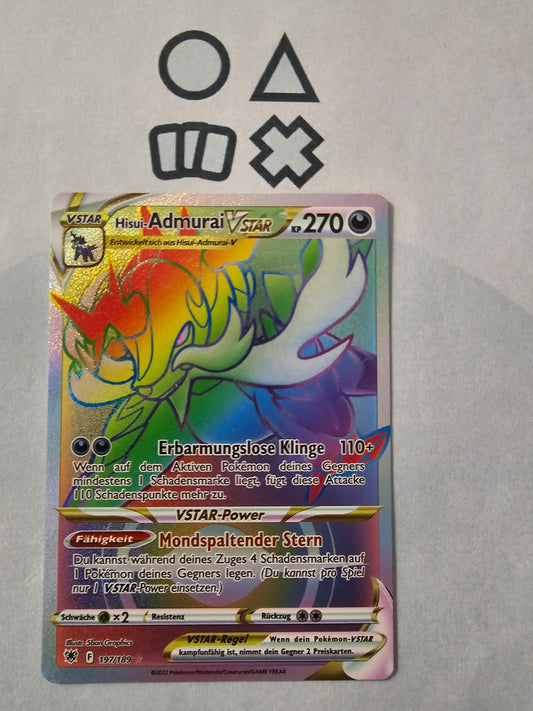 Hisui-Admurai VSTAR - NM (ASR197 SWSH Astral Radiance)