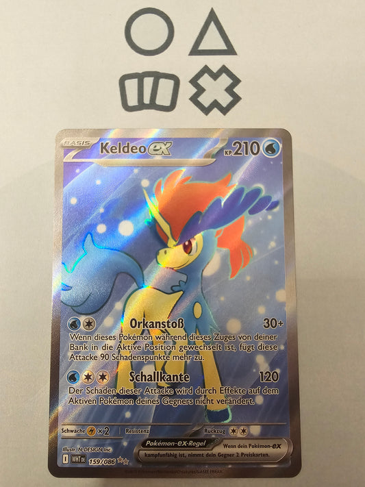 Keldeo EX - NM (WHT159 S&V White Flare)