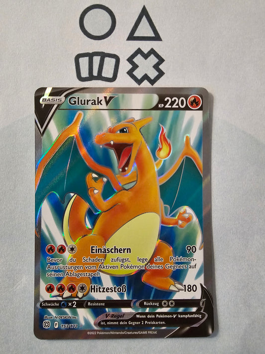 Glurak V - NM (BRS153 SWSH Brilliant Stars)