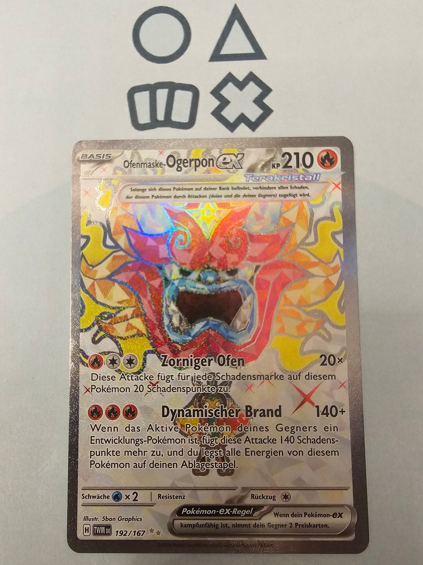 Ofenmaske-Ogerpon EX - NM (TWM192 S&V Twilight Masquerade)