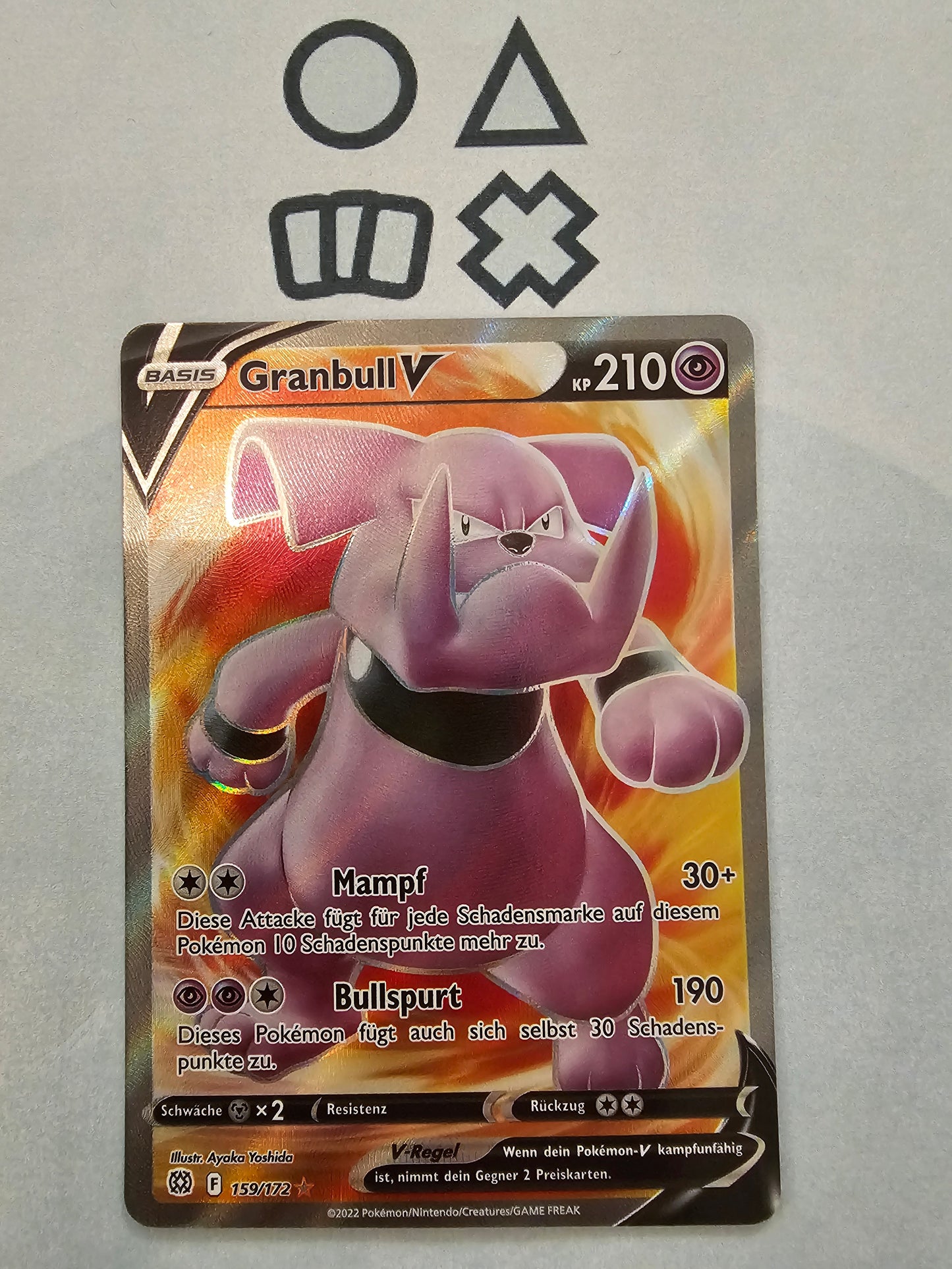 Granbull V - NM (BRS159 SWSH Brilliant Stars)