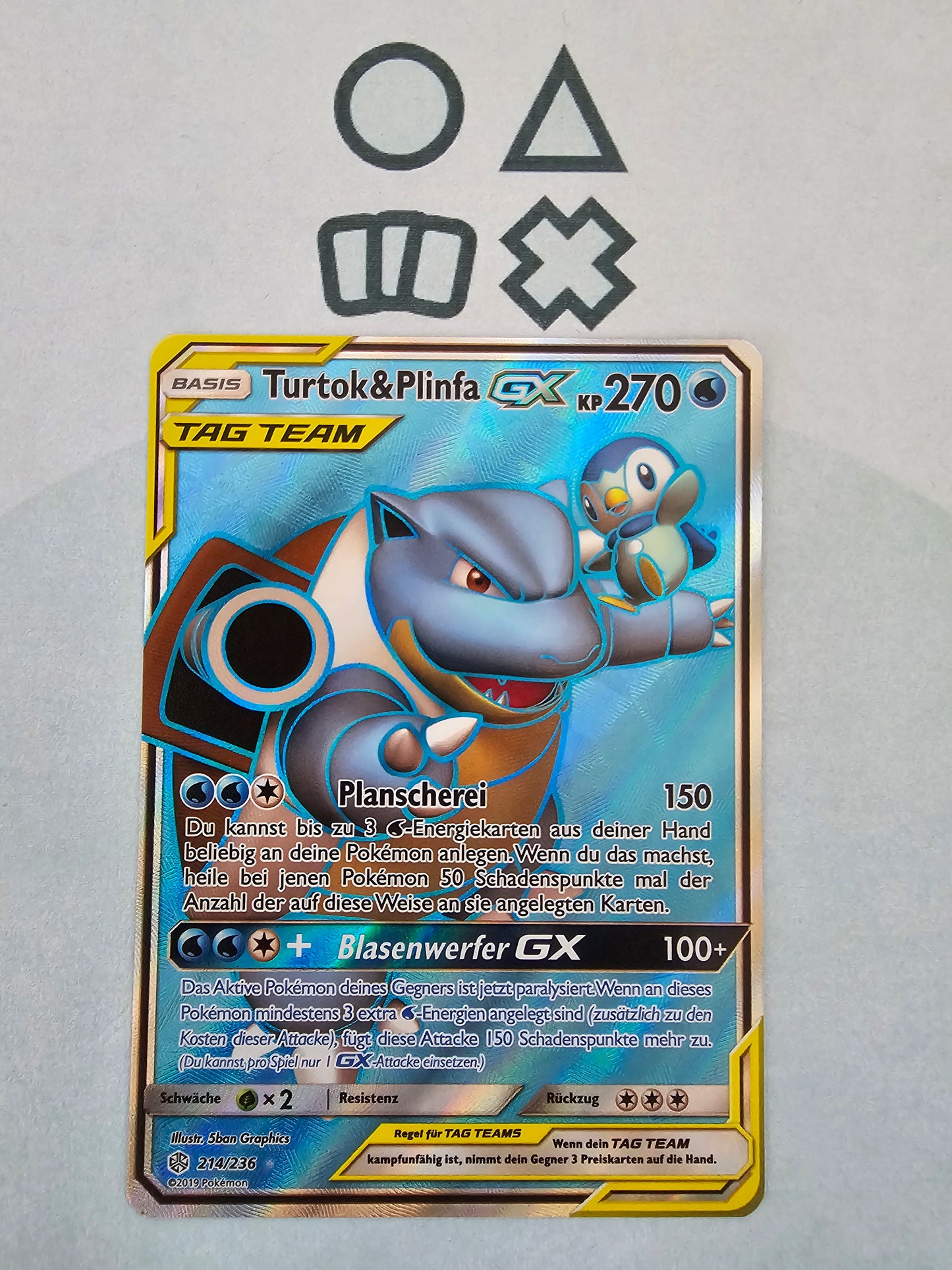 Turtok & Plinfa GX - NM (CEC214 S&M Cosmic Eclipse)