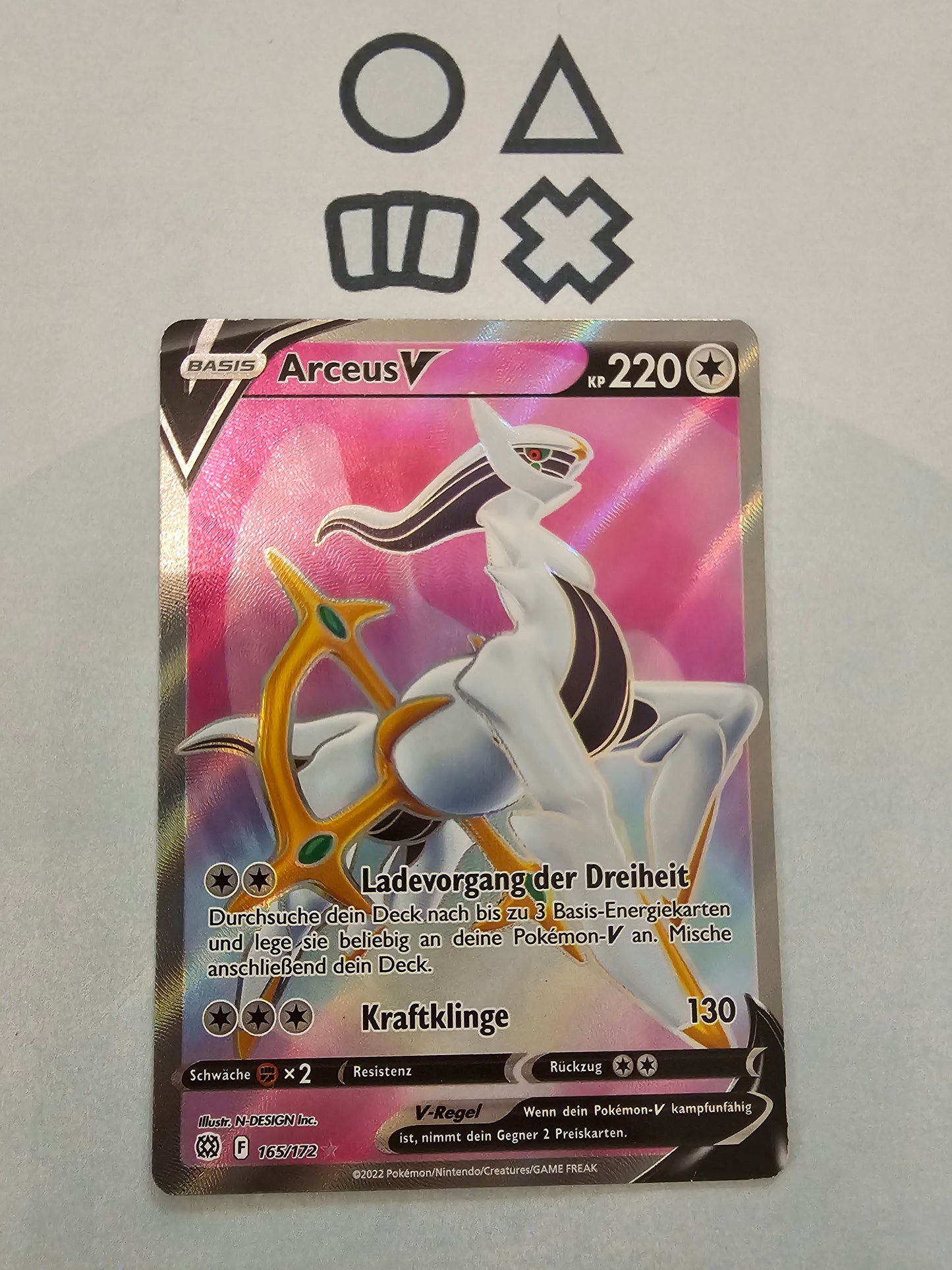 Arceus V - NM (BRS165 SWSH Brilliant Stars)