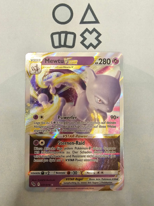 Mewtu VSTAR - NM (PGO031 SWSH Pokémon Go)