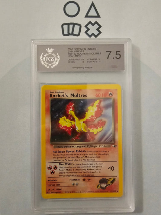 Rocket's Moltres - PGS 7.5 (GH12 Gym Heroes)