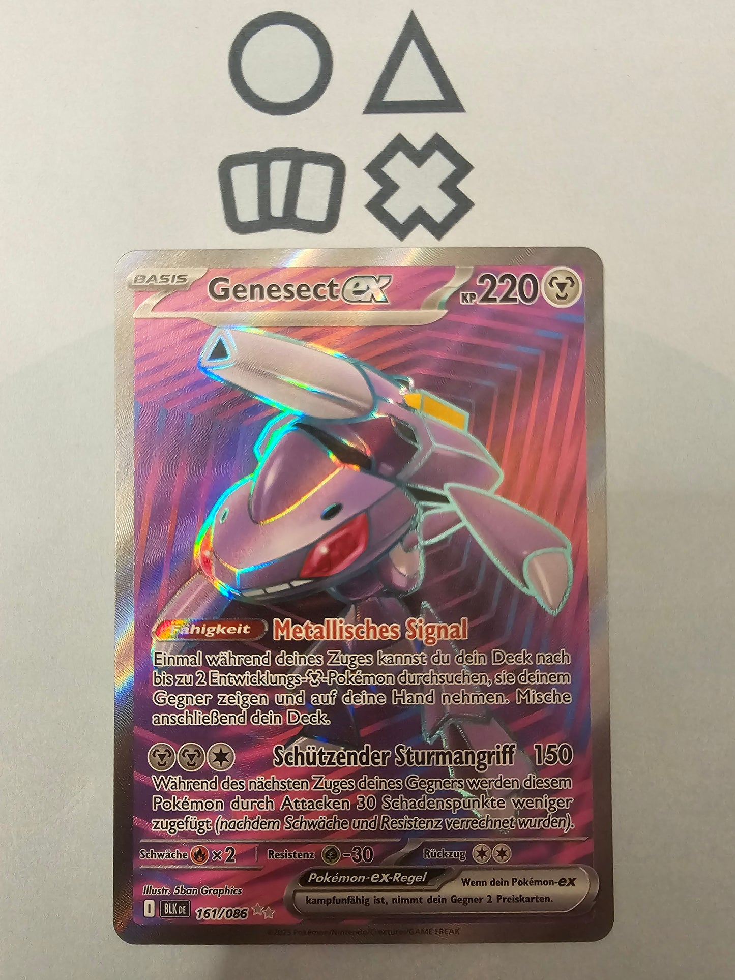 Genesect EX - NM (BLK161 S&V Black Bolt)