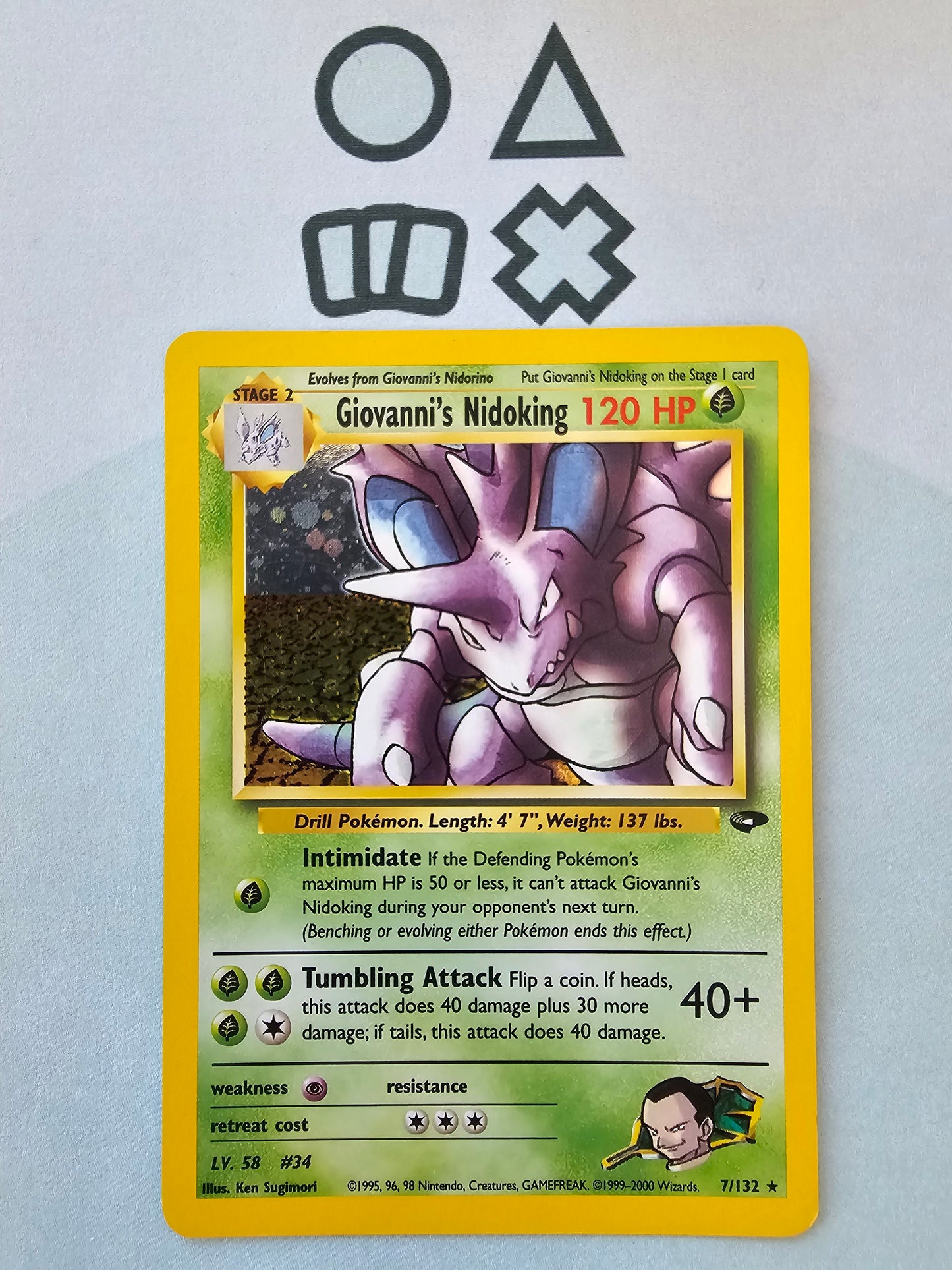 Giovanni's Nidoking - EXC-NM (GC7 Gym Challege)