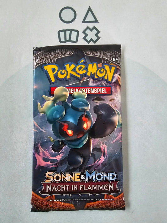 Pokémon Sonne & Mond Nacht in Flammen Booster - deutsch