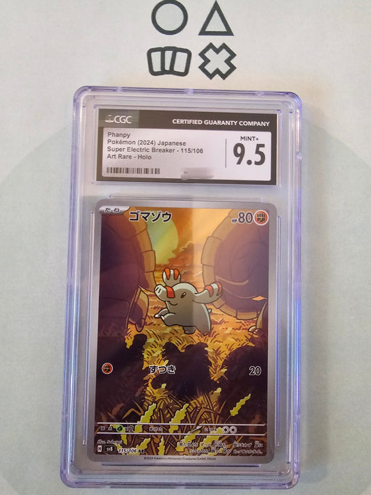 Phanpy - CGC 9.5 (sv8115 S&V Super Electric Breaker)
