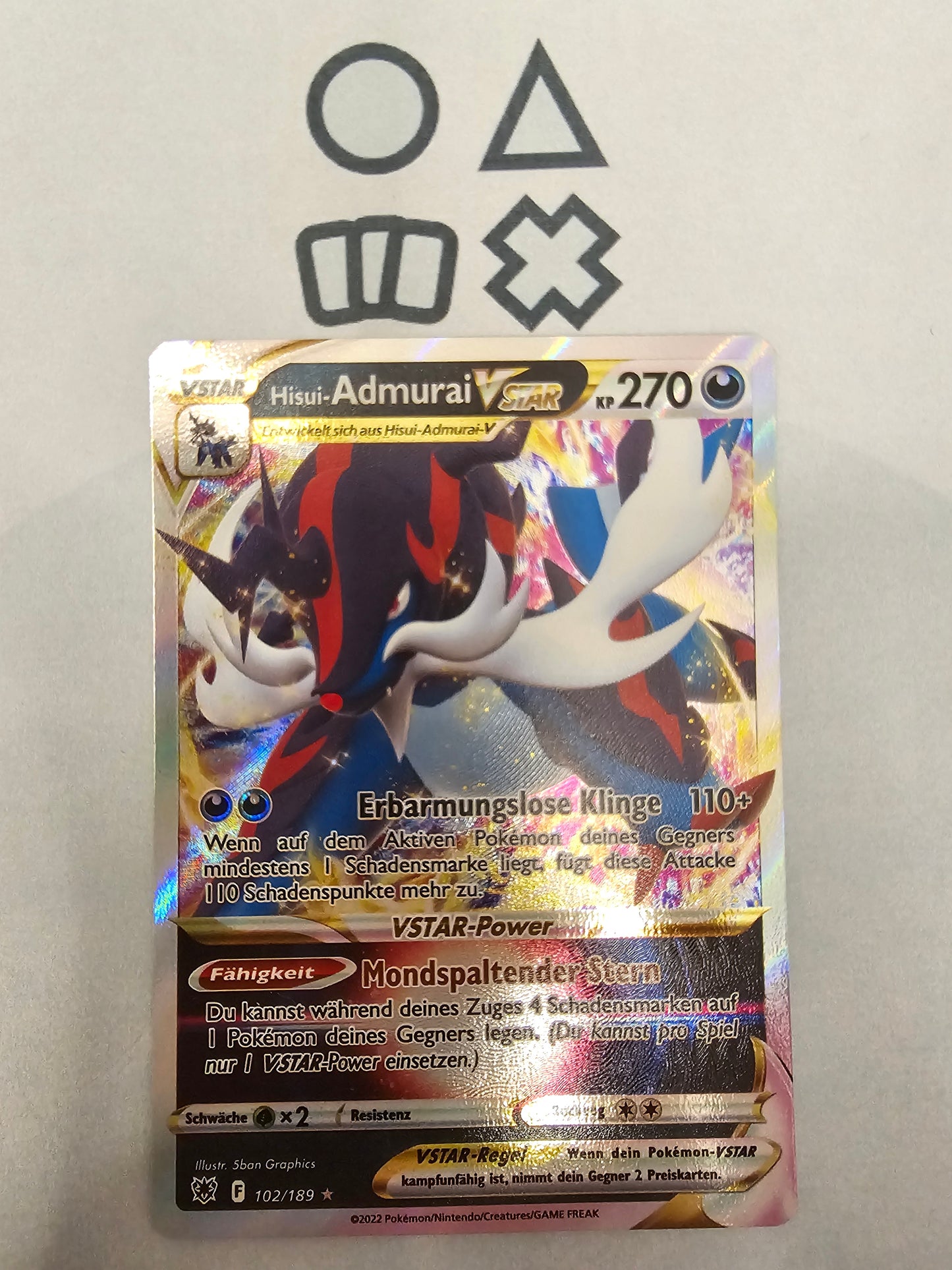 Hisui-Admurai VSTAR - NM (ASR104 SWSH Astral Radiance)