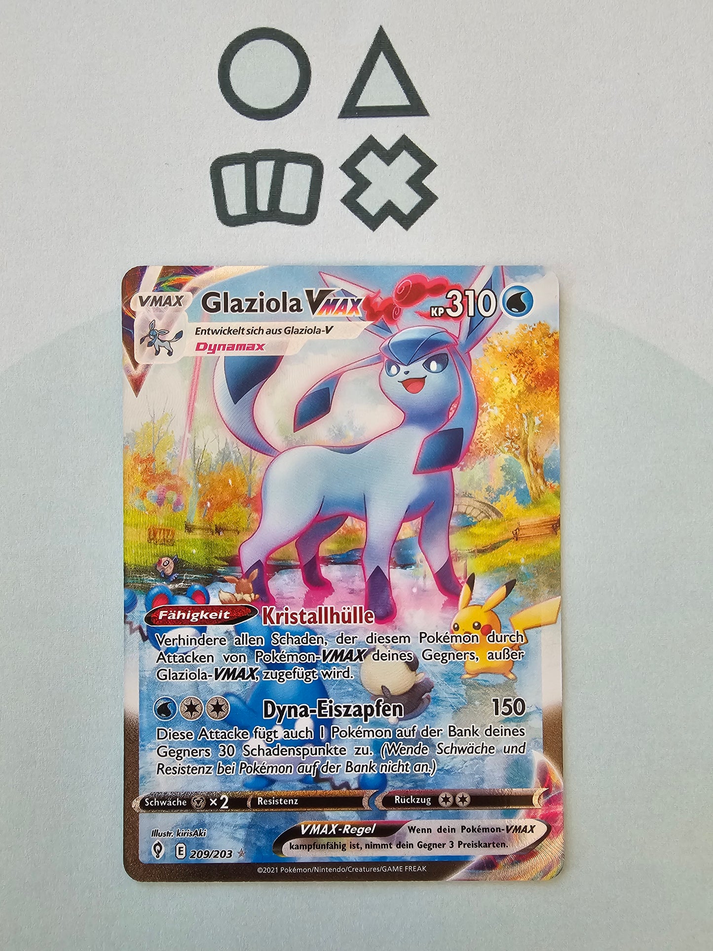 Glaziola VMAX - NM (EVS209 SWSH Evolving Skies)