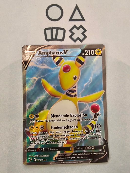 Ampharos V - NM (VIV171 SWSH Vivid Voltage)