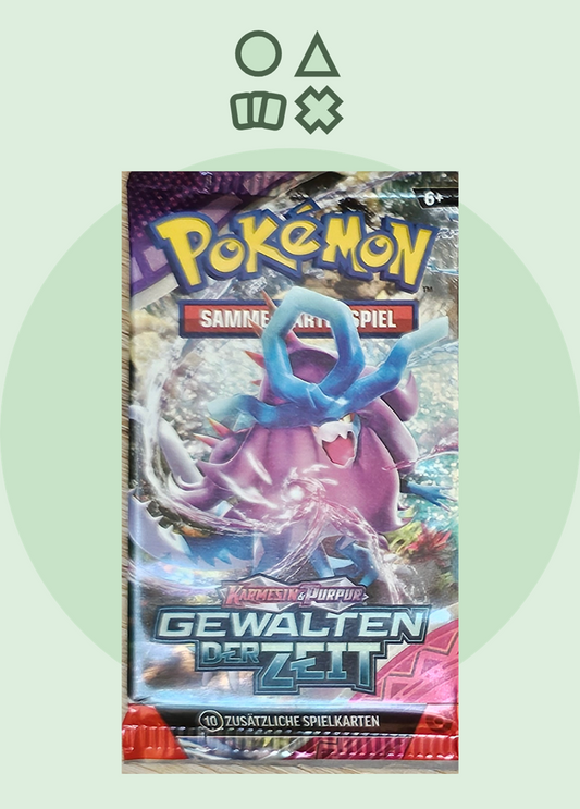 Pokémon Crimson &amp; Purple Forces of Time Booster - German 