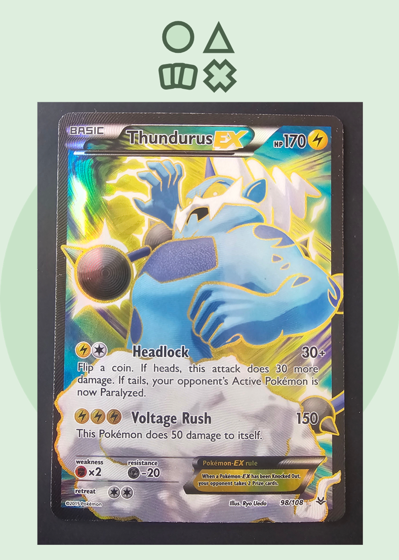Thundurus EX - NM (ROS98 XY Roaring Skies)