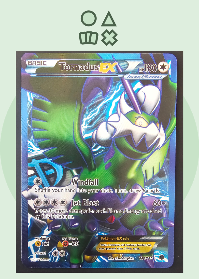 Tornadus EX - NM (PLF114 B&amp;W Plasma Frost)