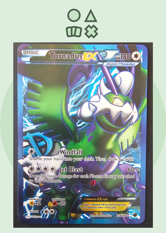 Tornadus EX - NM (PLF114 B&amp;W Plasma Frost)