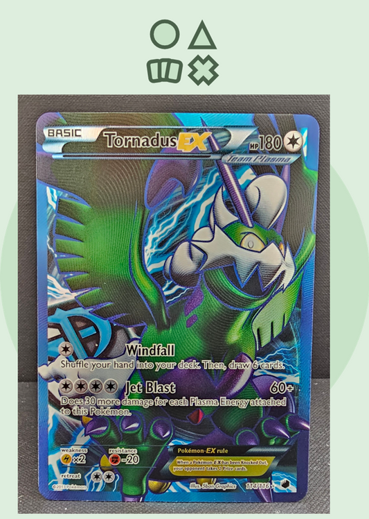 Tornadus EX - NM (PLF114 B&amp;W Plasma Frost)