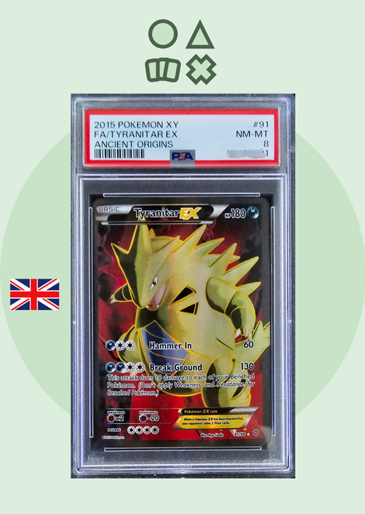 Tyranitar EX - PSA 8 (AOR91 XY Ancient Origins)