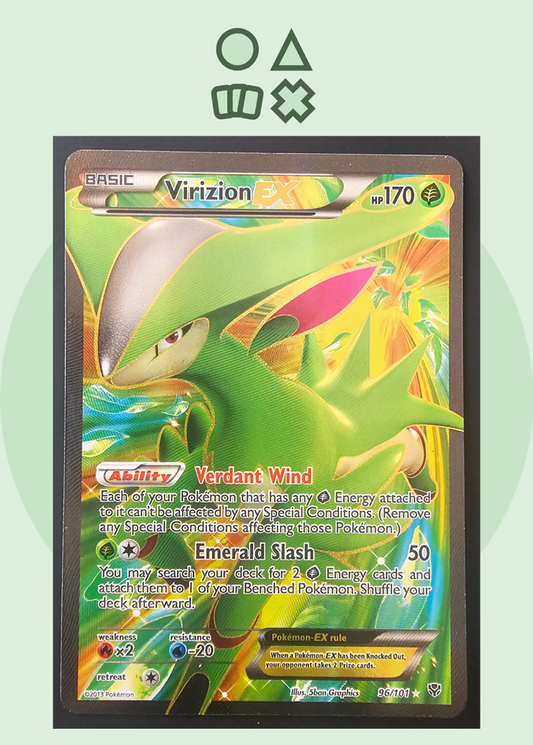 Virizion EX - NM (PLB96 B&amp;W Plasma Blast)